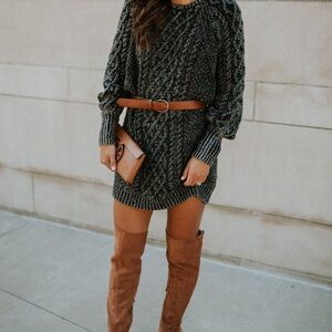 Free people cable knit dress